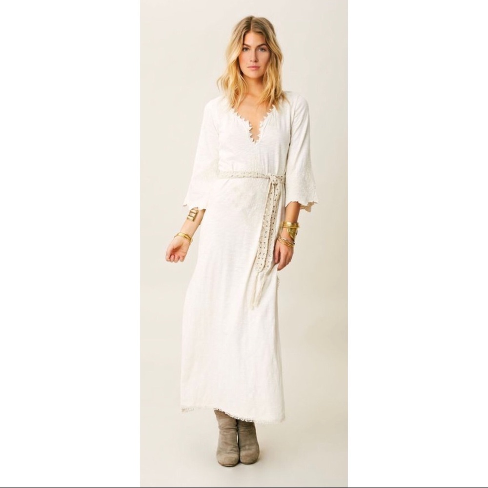 Boho Embroidered Maxi Dress